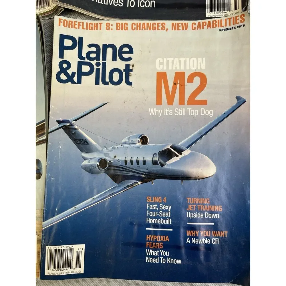 Plane & Pilot Magazine Avaition Flight 4 Issues 8/16, ,10 / 16, 11/16, 2/17,